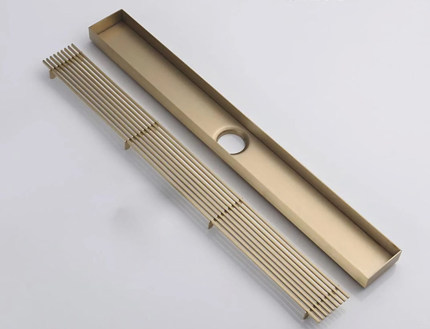 Rigolă duș liniară, inox 304, 57x500mm, auriu periat RV8888105