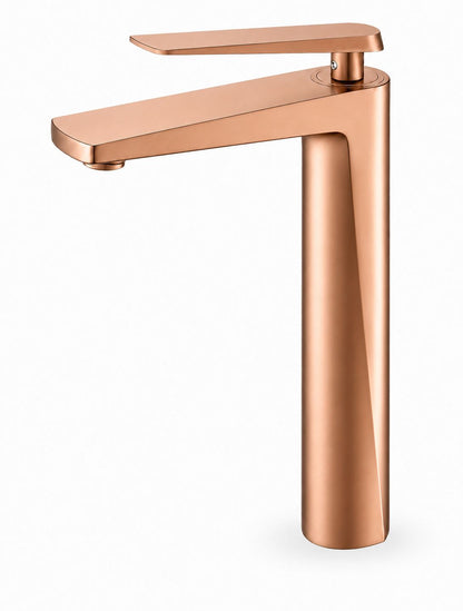 Baterie pentru lavoar cu corp inaltat, alama, rose-gold  RV6101HR