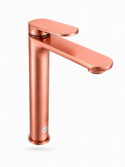 Baterie pentru lavoar cu corp inaltat, alama, rose-gold  RV1651HR