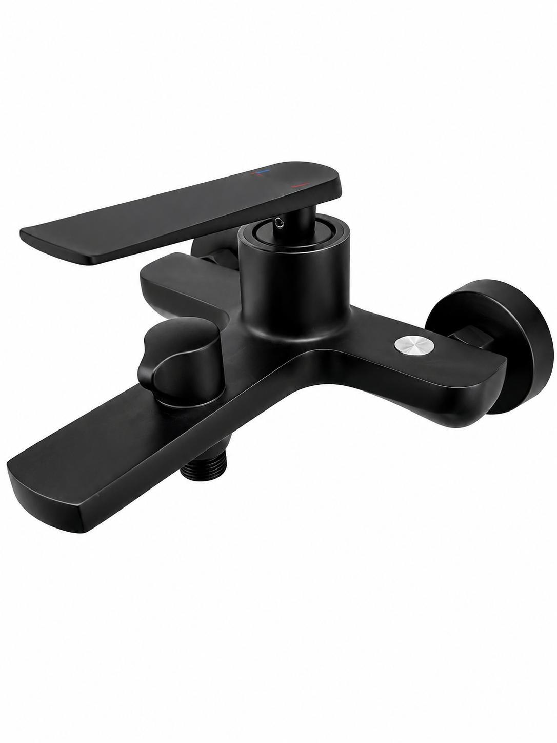 Baterie de cada, alama, fara set de dus, negru RV6105B
