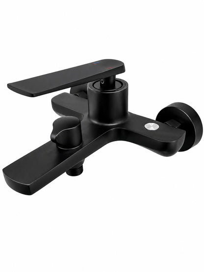 Baterie de cada, alama, fara set de dus, negru RV6105B
