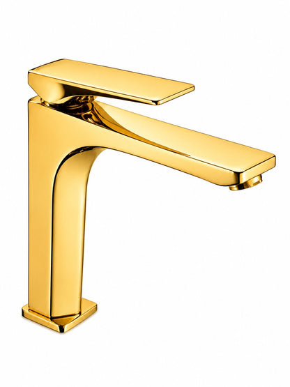 Baterie pentru lavoar cu corp inaltat, alama, auriu lucios  RV1401H.GOLD