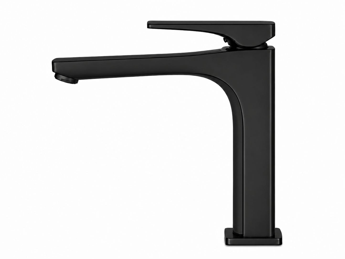 Baterie pentru lavoar cu corp inaltat, alama, negru  RV1401HB