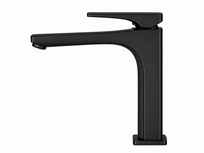 Baterie pentru lavoar cu corp inaltat, alama, negru  RV1401HB