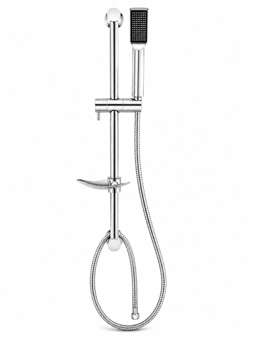Set dus cu suport culisant si para minimalista, argintiu RV8888163C