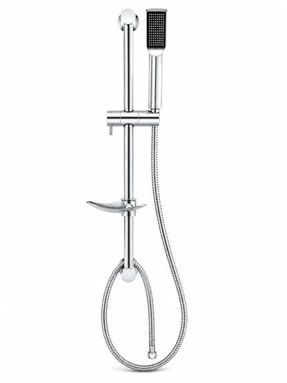 Set dus cu suport culisant si para minimalista, argintiu RV8888163C