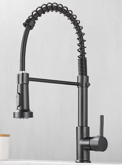 Baterie de bucatarie cu dus extractabil, 2 functii, crom RV9767B