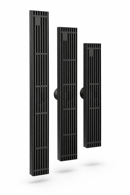 Rigolă duș liniară, inox 304, 57x400mm, negru RV8888101