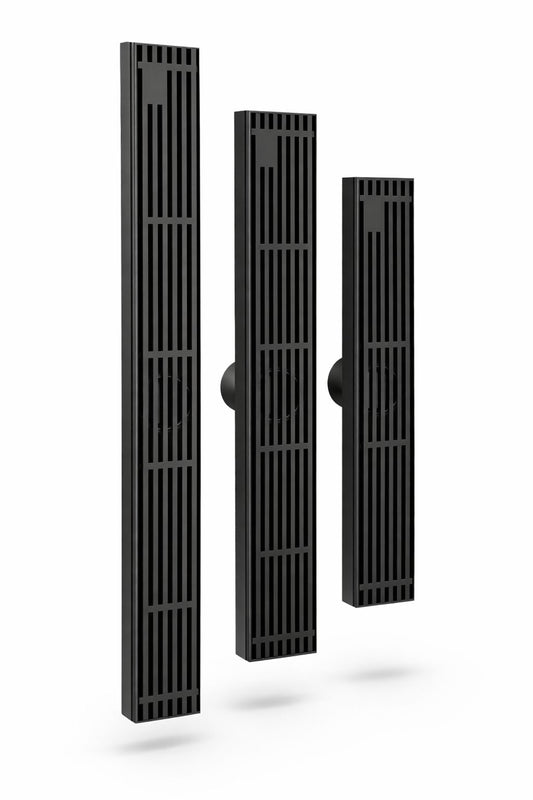 Rigolă duș liniară, inox 304, 57x600mm, negru RV8888107