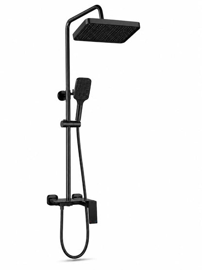 Coloana de dus, baterie incorporata, tip pian, alama, negru  RV140B
