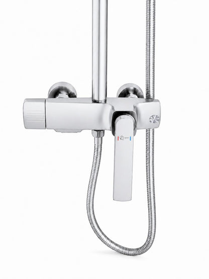 Coloana de dus, baterie incorporata, alama, crom  RV61019C
