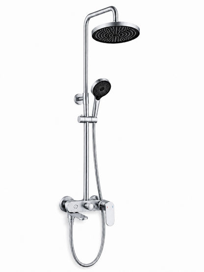 Coloana de dus, baterie incorporata,pipa pivotanta, alama, crom  RV16519C