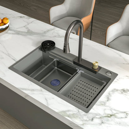 Chiuveta multifunctionala, otel inoxidabil, 75x45cm, gri  RV888824