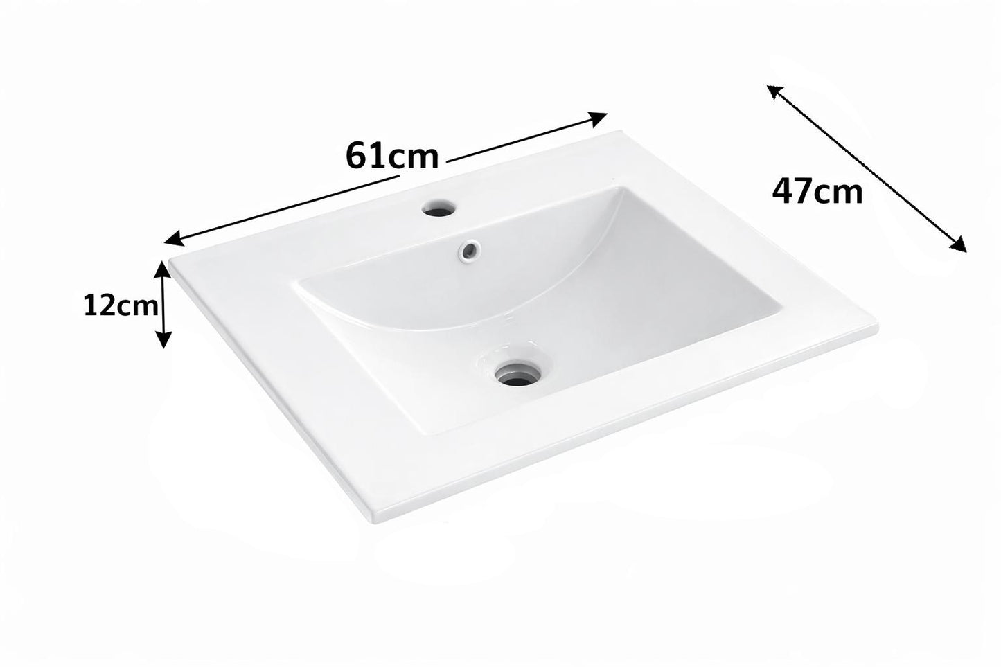 Set mobilier baie, PVC, 60x45x50cm, alb   RVC0021W