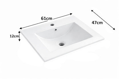 Set mobilier baie, PVC, 60x45x50cm, alb   RVC0021W