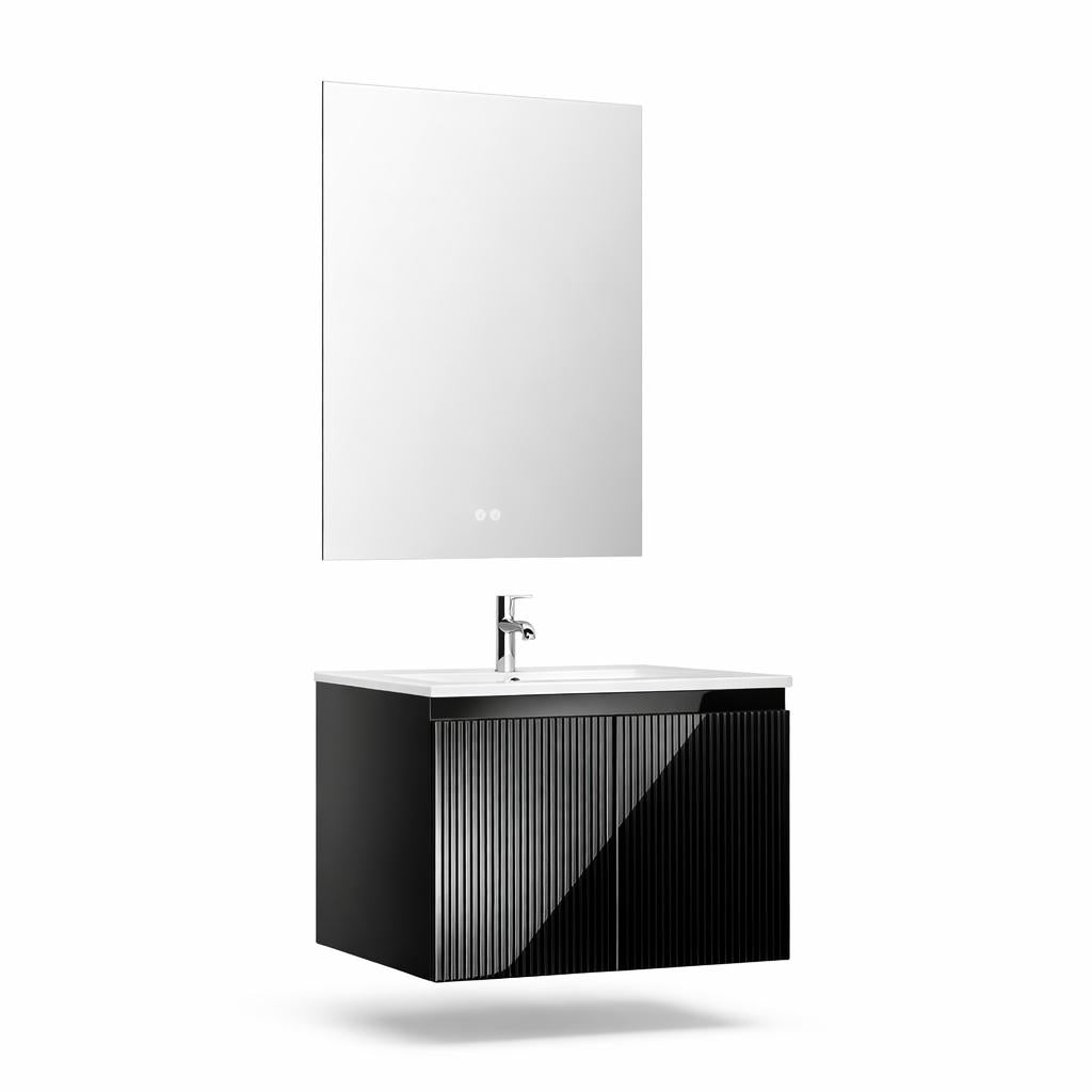 Set mobilier baie, PVC, 60x45x50cm, negru   RVC0021B