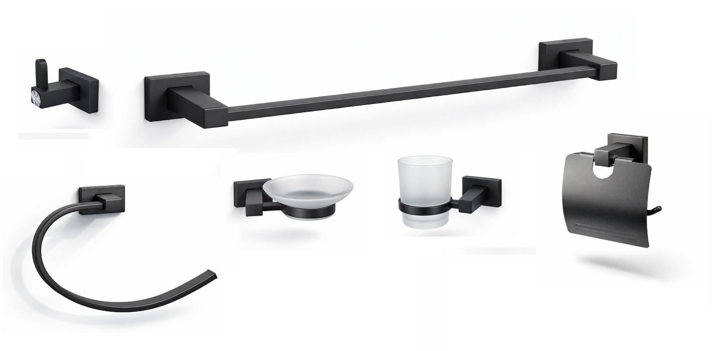 Set 6 piese accesorii, zinc, gri RV888838G