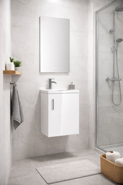 Set mobilier baie, PVC, 40x20x55cm, alb     RVH24-400W