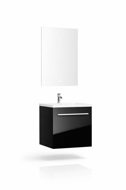 Set mobilier baie, PVC, 50x43x52 cm, negru   RVH11-500B