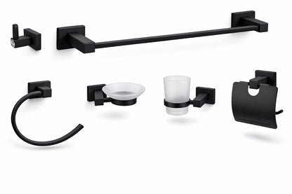 Set 6 piese accesorii, zinc, negru RV888838