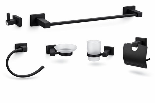 Set 6 piese accesorii, zinc, negru RV888838
