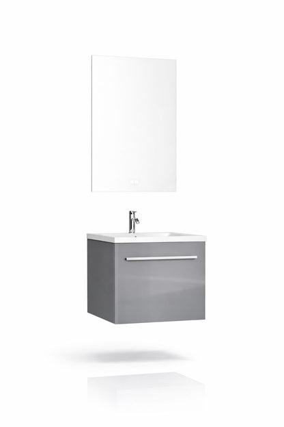 Set mobilier baie, PVC, 50x43x52 cm, gri   RVH11-500G