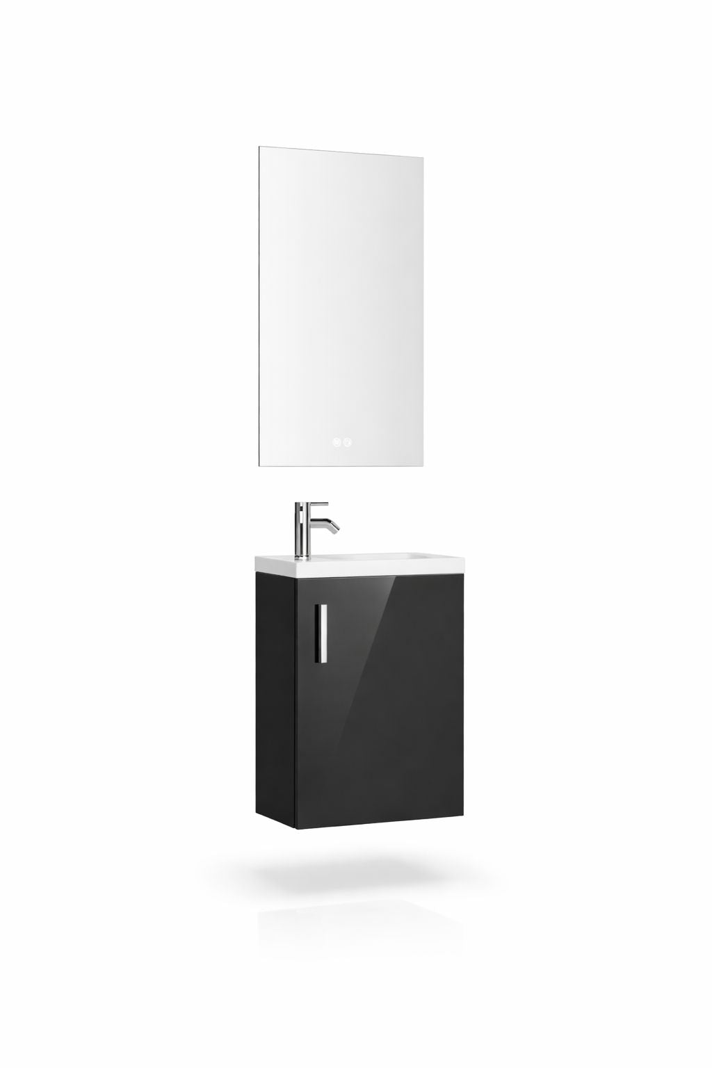 Set mobilier baie, PVC, 40x20x55cm, negru    RVH24-400B