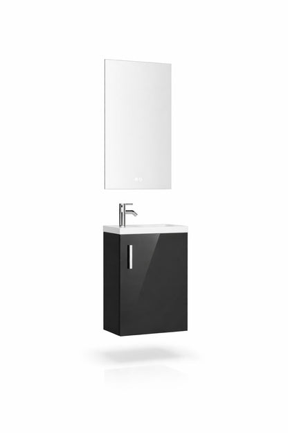Set mobilier baie, PVC, 40x20x55cm, negru    RVH24-400B