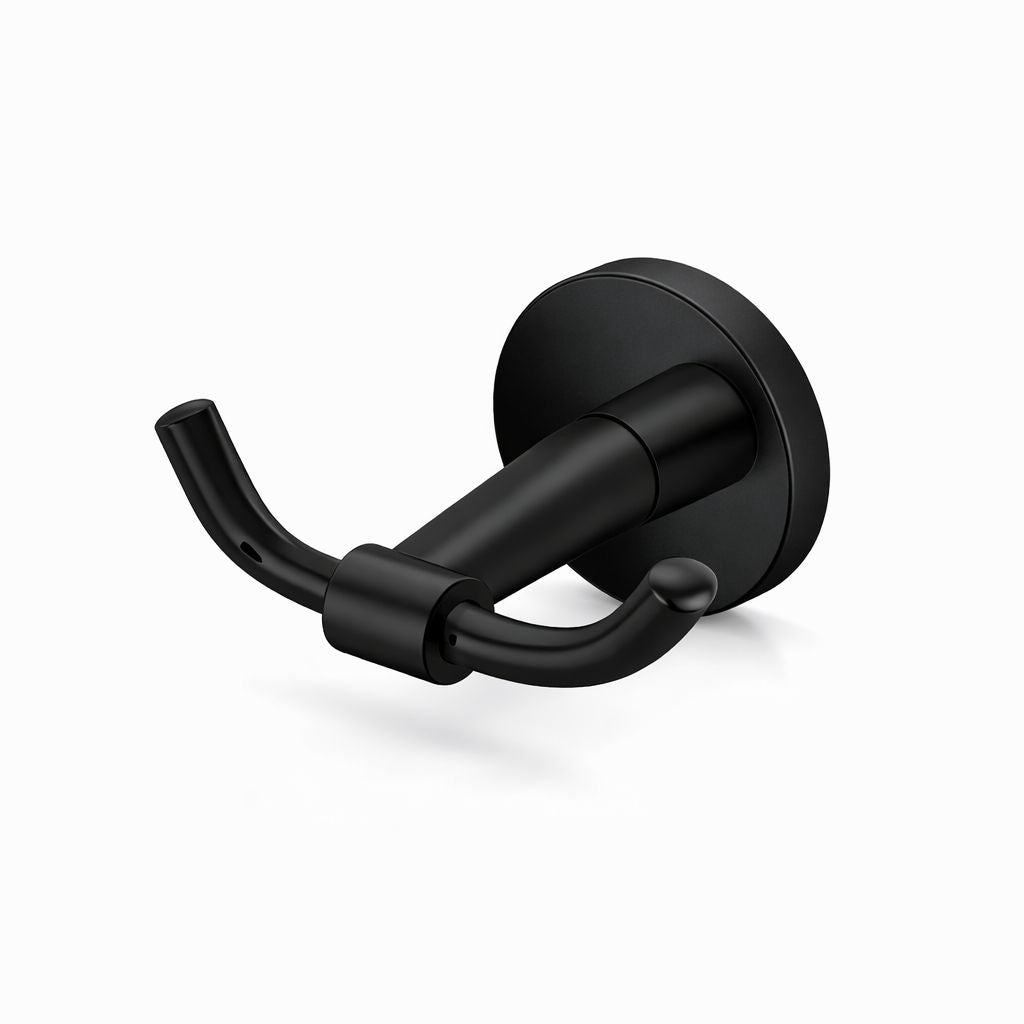Set 6 piese accesorii baie, alama, negru RV888830