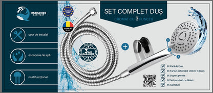 Set complet de dus cu 3 functii RV88885