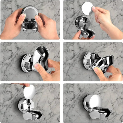 Suport para dus, montare cu ventuza, crom  RV888878