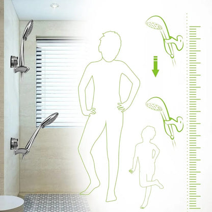 Suport para dus, montare cu ventuza, crom  RV888878