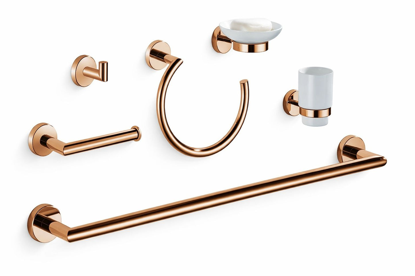 Set 6 piese accesorii, otel inoxidabil, rose-gold RV8888160