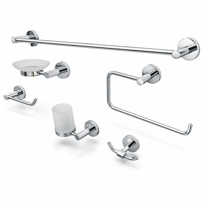 Set 6 piese accesorii baie, alama, crom RV888829